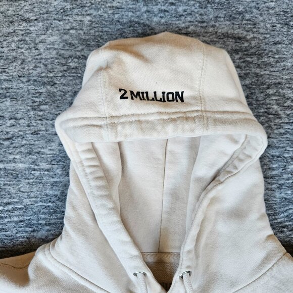 Sturniolo Triplets Hoodie Beige Long Sleeve Logo Floral Unisex Small 2 Million - Picture 6 of 13